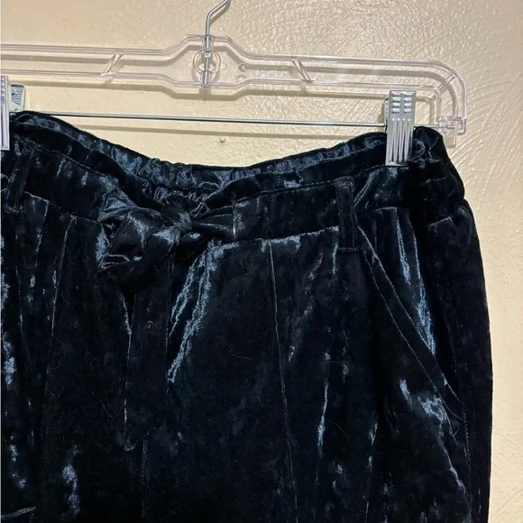 Jolt Green Crushed Velvet Jogger Pants | Size Large - Picture 6 of 8